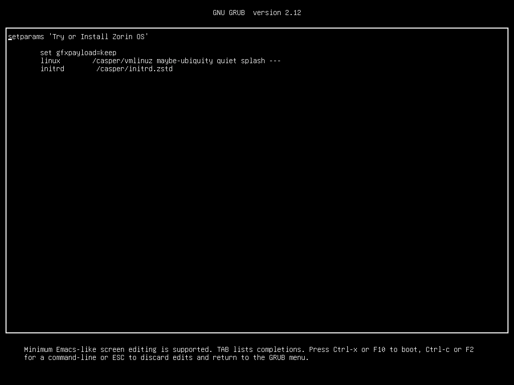 Меню загрузки BIOS/UEFI с выбором USB-накопителя для установки Zorin OS