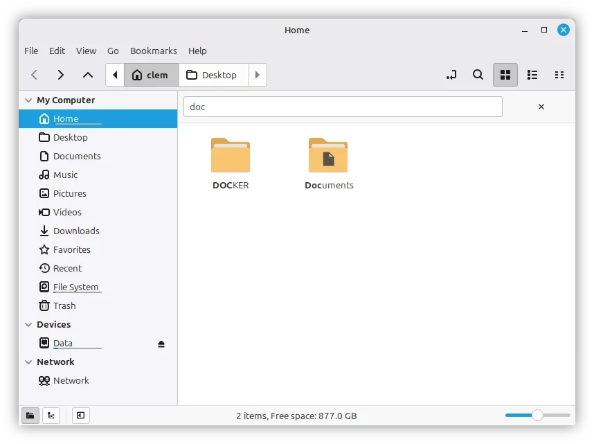 Улучшенный поиск в файловом менеджере Nemo Linux Mint 23 с фильтрацией результатов