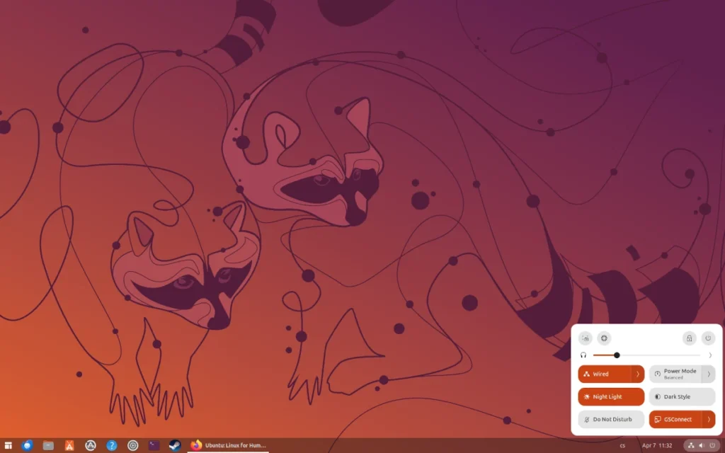 Рабочий стол Ubuntu Cinnamon 26.04 с привычной панелью и меню «Пуск»