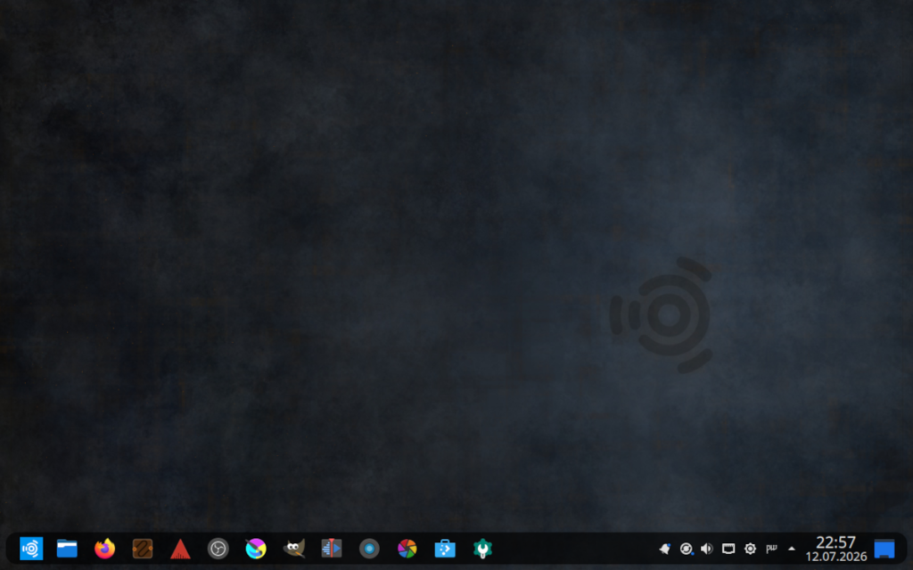 Рабочий стол Ubuntu Studio 26.04 после первого входа